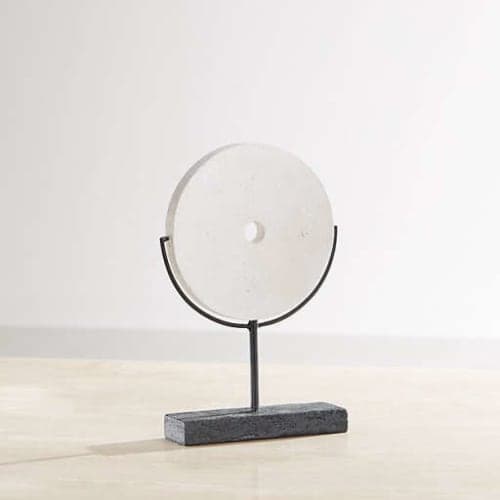 White Volcanic Ash Disc Sculpture image