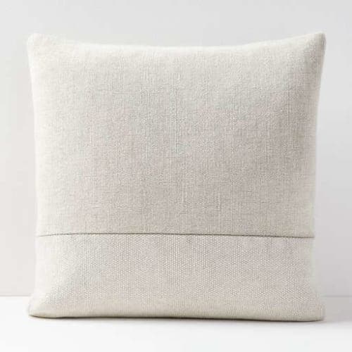 Cotton Canvas Pillow Cover - White image