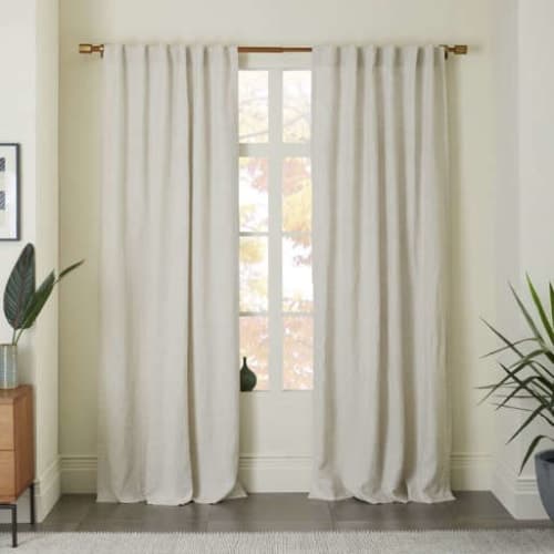 Belgian Flax Linen Curtain - Natural image