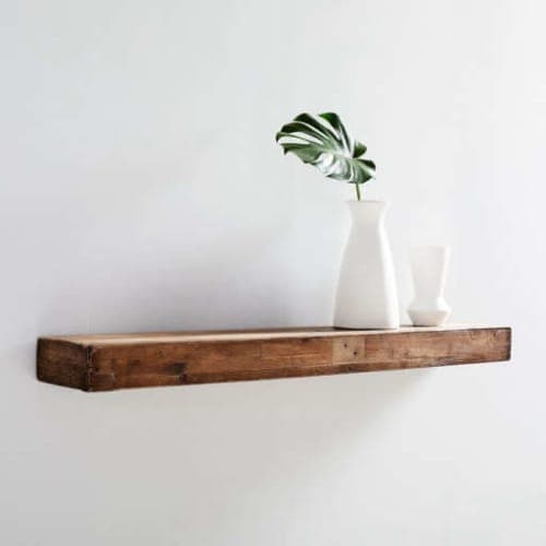 Reclaimed Wood Floating Shelf image