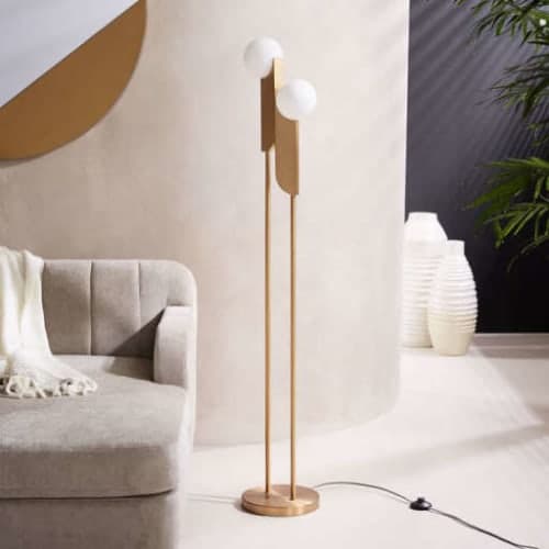 Bower LED Floor Lamp - Brass image