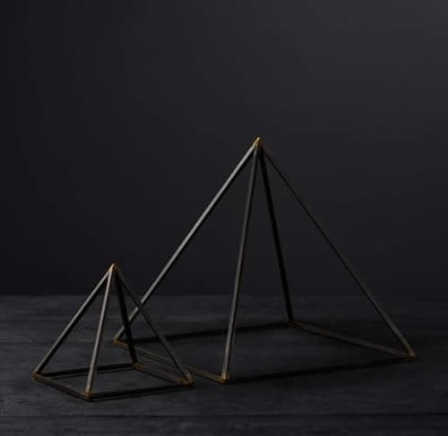 IRON GEOMETRIC OBJECT PYRAMID SMALL image