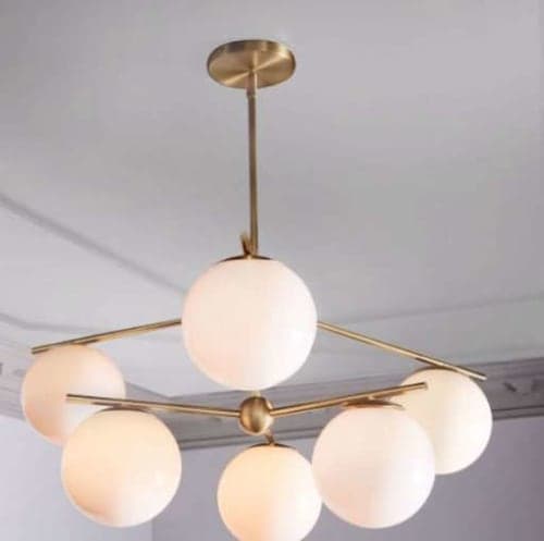 Sphere + Stem Chandelier image