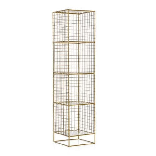 On the Grid Gold 4-Cube Bookcase image