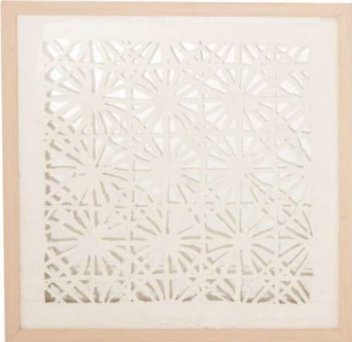 Modern 24 Inch Wood and Glass Abstract Wall Art image