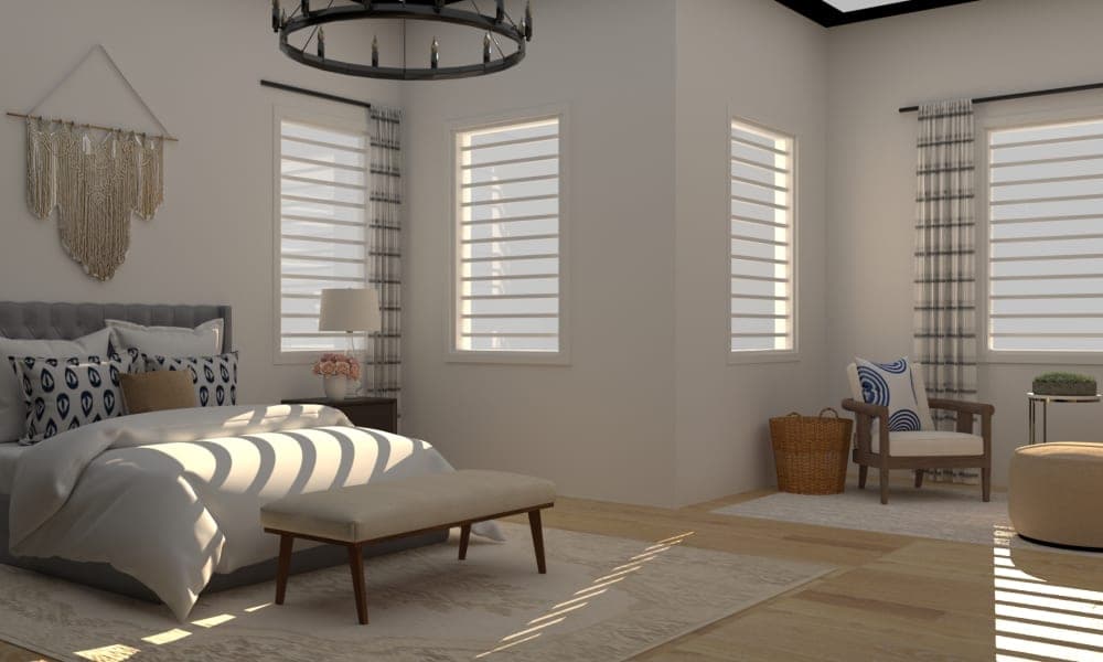 Touch of Costal Mid-Century Rustic Bedroom