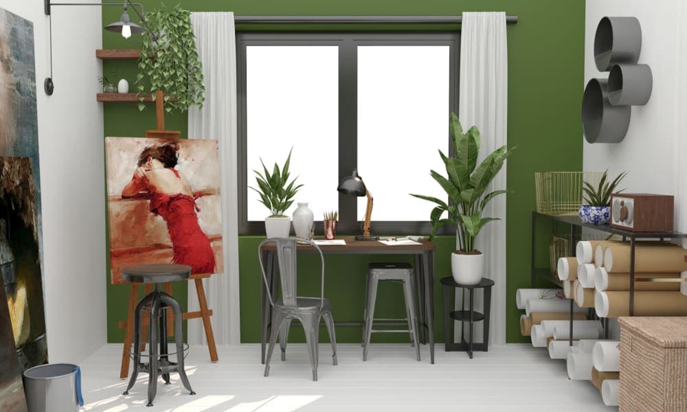 Inspiring Garden: Eclectic Design Art Studio