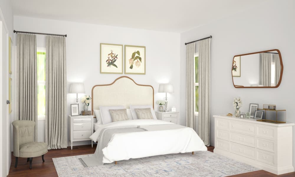 A Plain Bedroom gets a Surprisingly Sweet Refresh