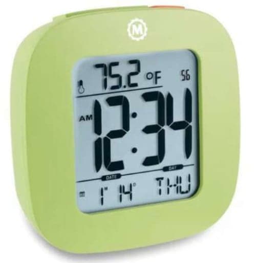 Compact Alarm Clock with Temperature and Date image