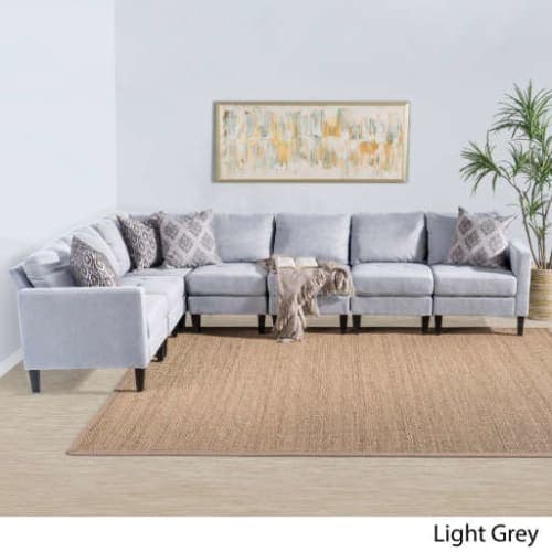 Zahra 7-piece Fabric Sectional Sofa Set image
