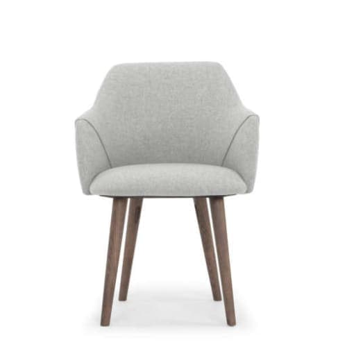 Brie Solid Wood Upholstered Dining Chair image