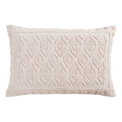 Ivory Textured Lumbar Pillow image