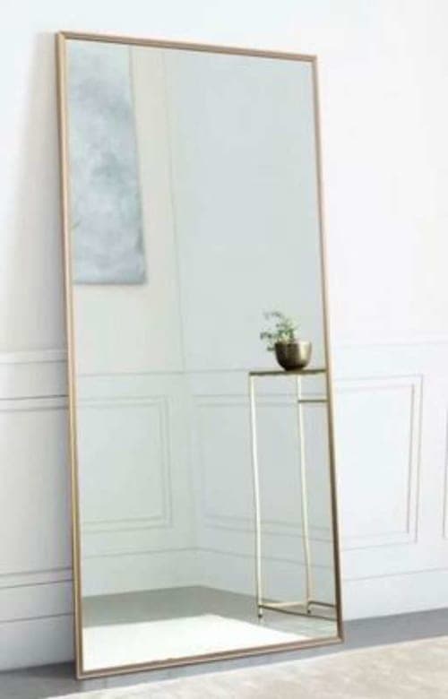 Modern Full Length/Floor Mirror - Gold image