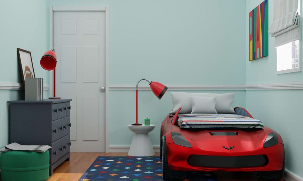 Bright and Peppy Boys Bedroom Design