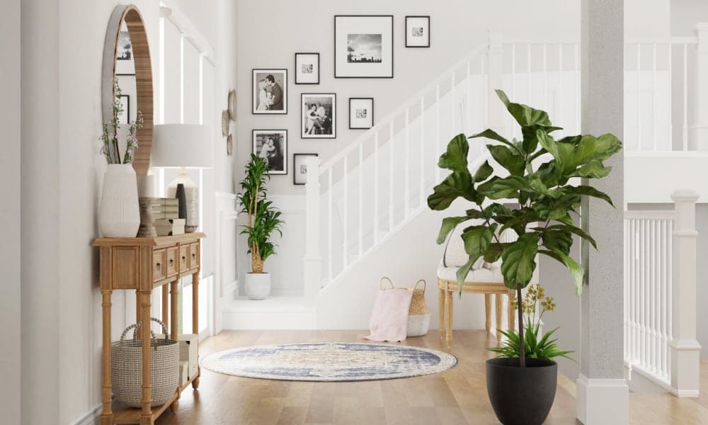 Impress your guests with an elegant french farmhouse entryway