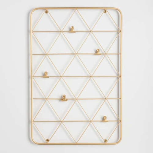 Gold Wire Photo Clip Wall Frame image