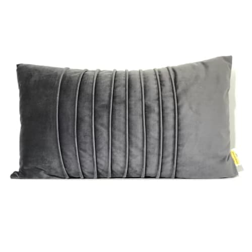 Plush Accent Velvet Lumbar Pillow Cover No Insert-20"x12" image