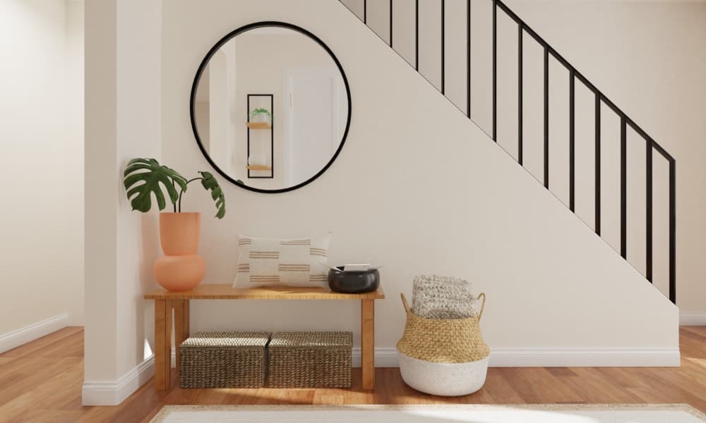 Minimal but Cozy: Boho Minimalist Entryway