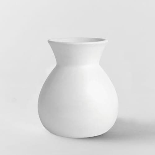 Pure White Ceramic Vases  image