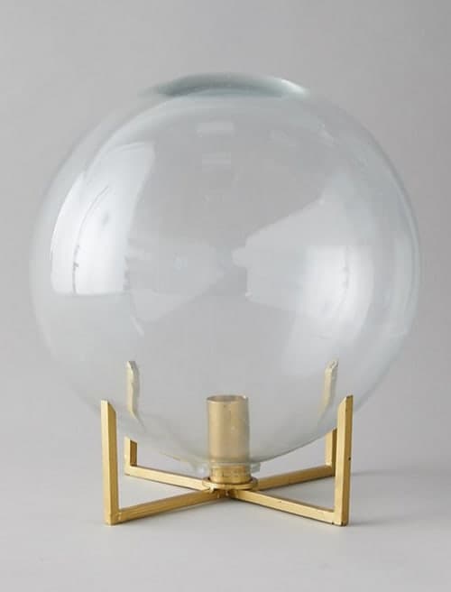 Glass Ball Vase + Brass Stand_3 image