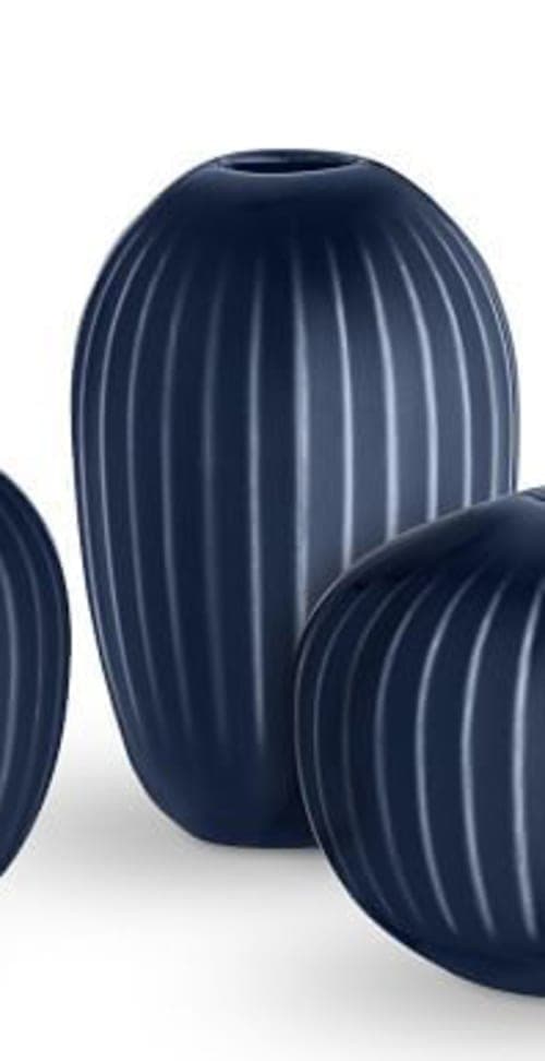 Kahler Hammershoi Miniature Vases Indigo  Large image