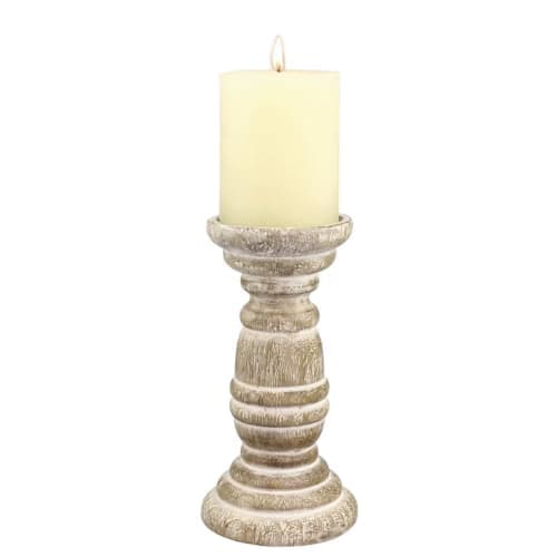 Small Wood Candlestick image