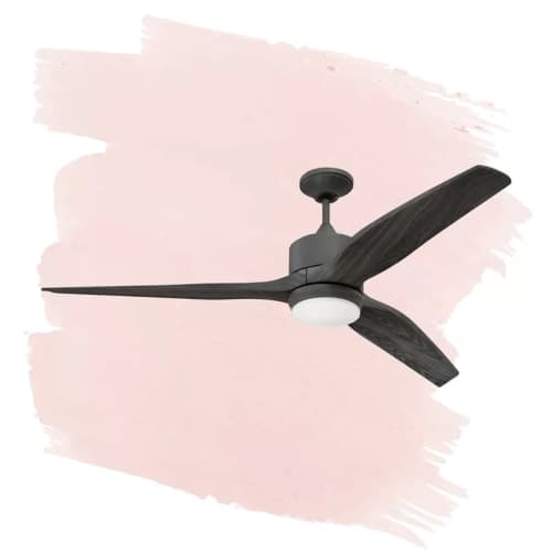 Paige 3 Blade LED Ceiling Fan with Remote, Light Kit Included image