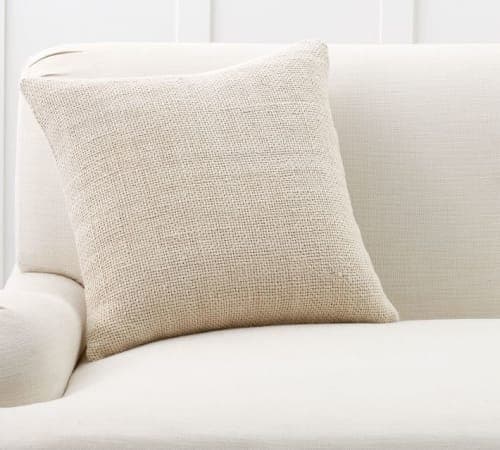 Faye Linen Textured Pillow Covers No Insert-20"x20" image