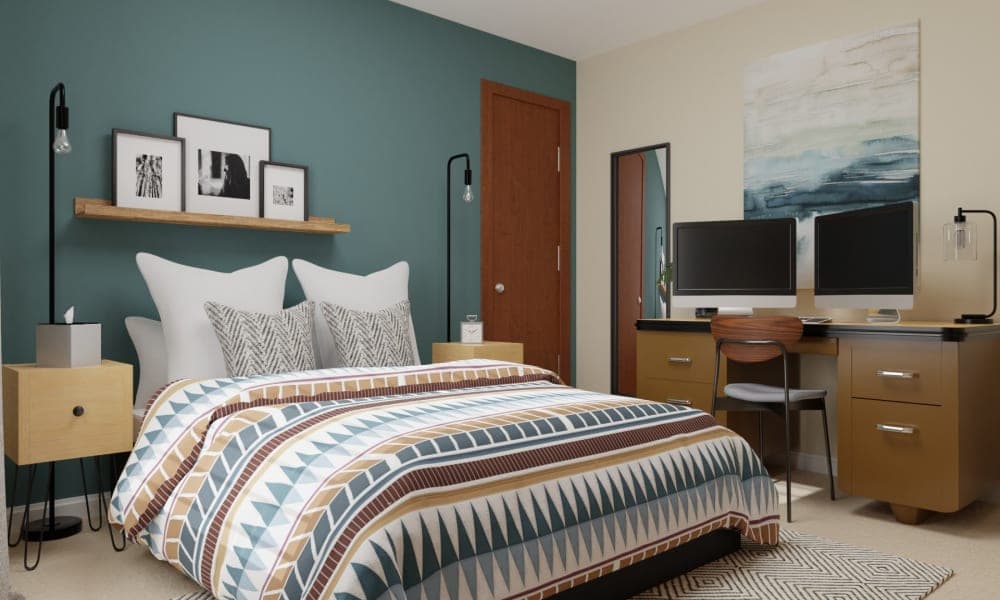 Extra Storage: Urban Modern Bedroom