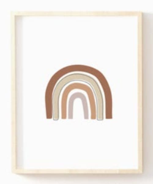 Neutral nursery print set image