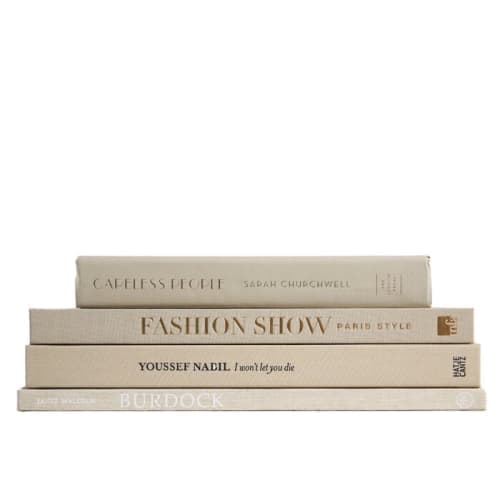 4 Piece Beach ColorStak Authentic Decorative Book Set image