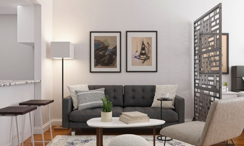 Unique Room Divider:  Urban Modern Studio