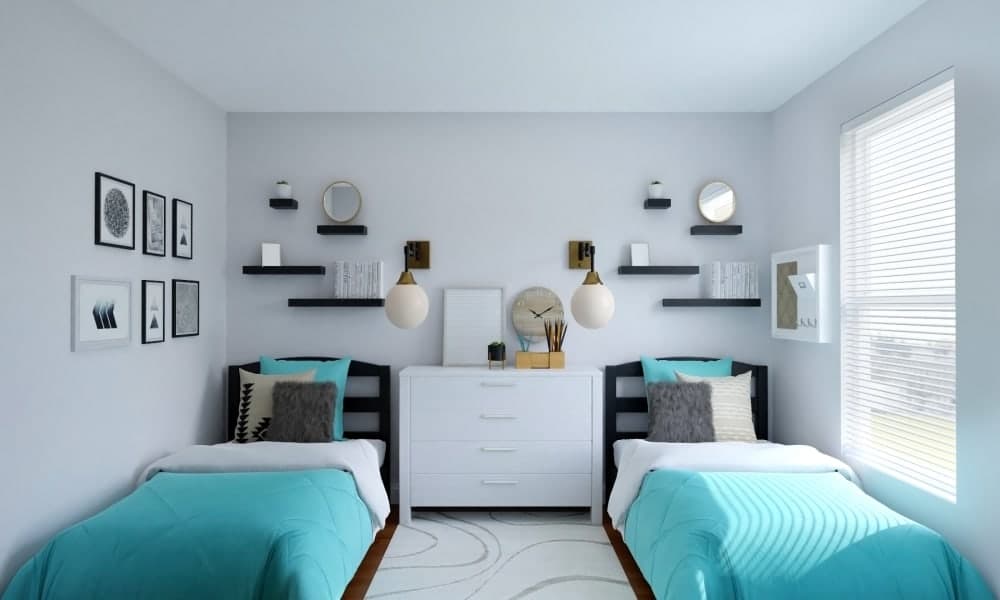 Twin Boys Room: Modern Minimalist Kids Room