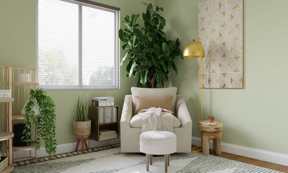 Cozy Reading Nook: Modern Boho Study Room