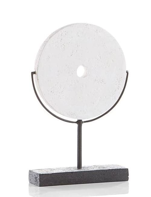 White Volcanic Ash Disc Sculpture image