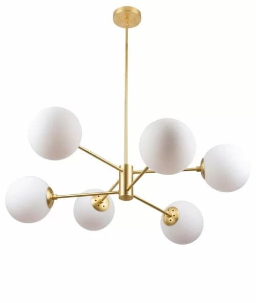 Nyla 6  Light Unique Statement Modern Linear Chandelier image