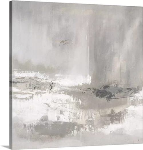 Between Layers Painting Print in GrayWhite image