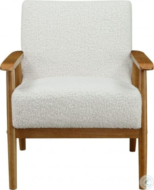 Mid-Century White Chair image