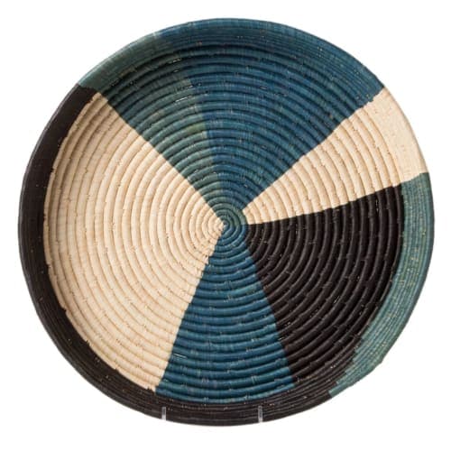 Kazi Cool Color Blocked Raffia Tray image