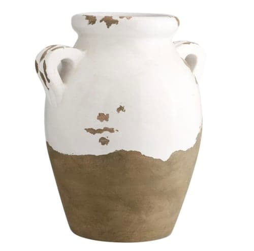 Tuscan Terra Cotta Vase, Double-Handled Urn image