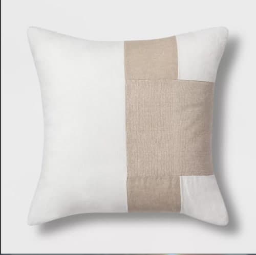 Colorblock Square Throw Pillow image