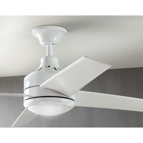 Mercer 56 in. Integrated LED Indoor White Ceiling Fan with Light Kit and Remote Control image