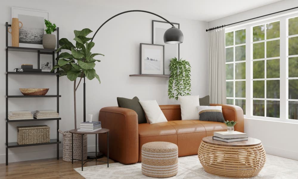 Mid-Century Living Room With Industrial Accents