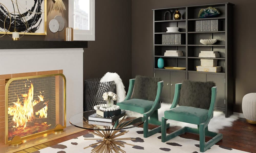 An Art Décor Living Room That Resembles A Movie Set