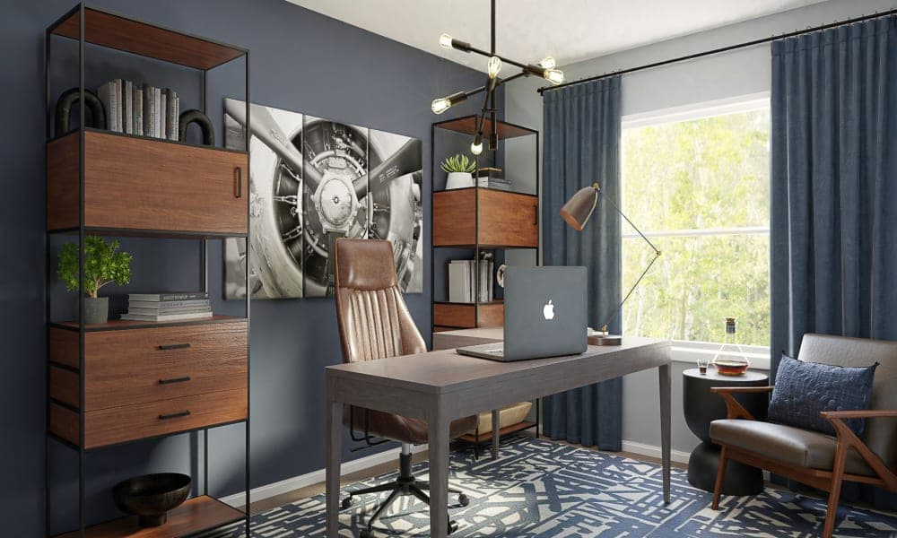 A Rustic Home Office Fit For A ‘Rugged’ Gentleman