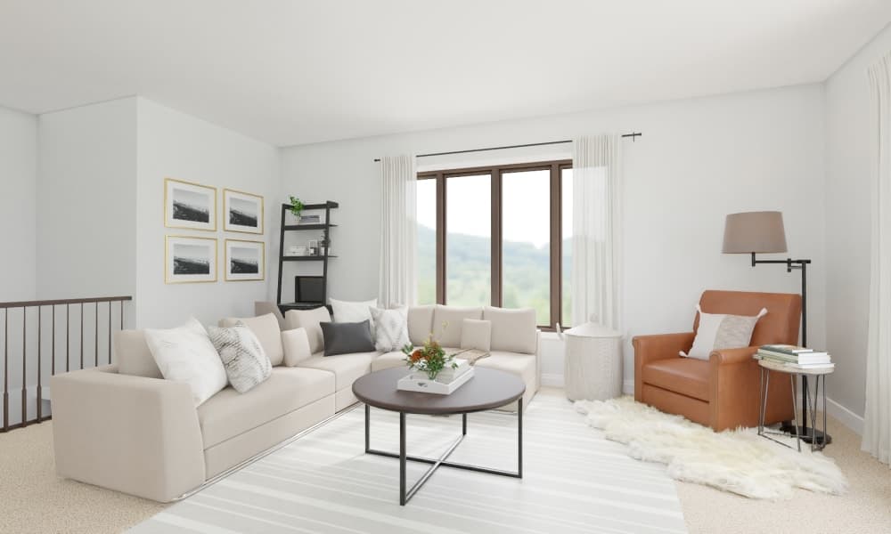 A Transitional Living Room That Looks Like Paradise