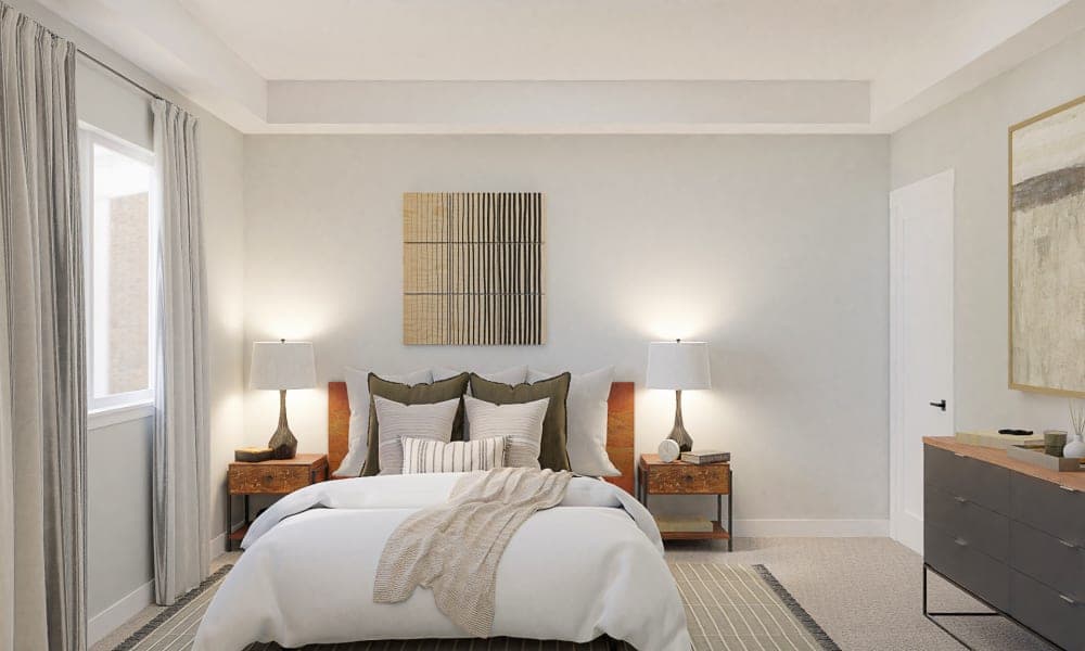 Barn Doors: A Mid-Century Rustic Bedroom