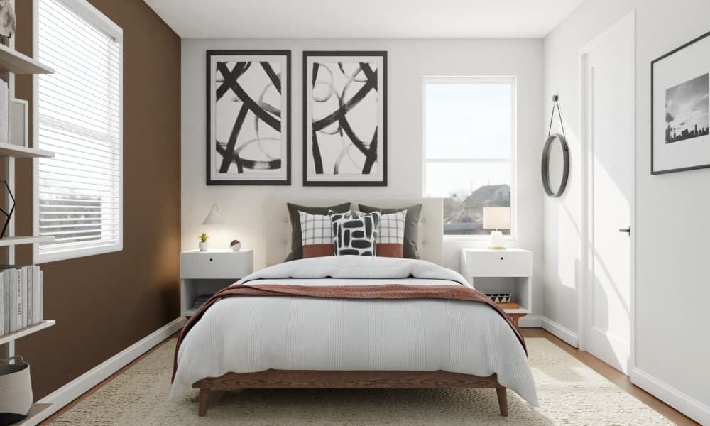 Printed Affair: A Mid-Century Scandinavian Bedroom 