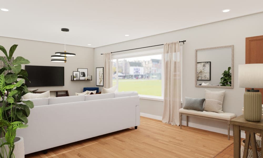 Hoopla Pendant Lights In A Modern Living Room