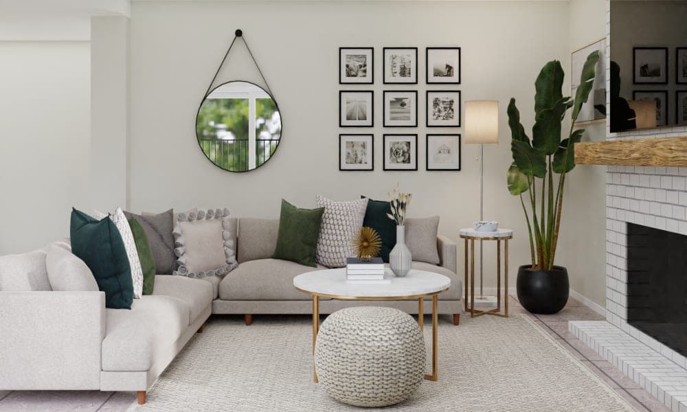 Silver Barrel Chairs: A Farmhouse Living - Dining Room